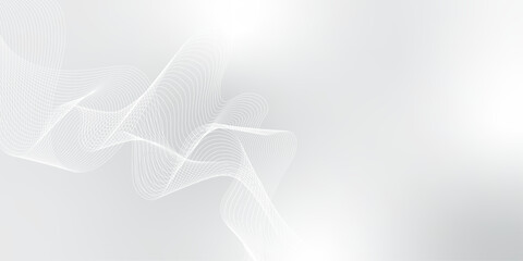 Abstract vector background with wavy lines. abstract soft wave lines dynamic flowing gray light isolated background. Energy technology concept modern backdrop created using blend tool smooth stripe.	
