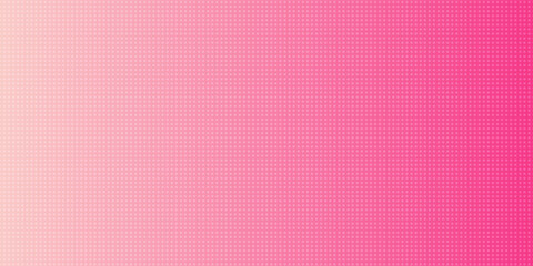 Pink rose halftone pattern. Retro comic gradient background. Pixelated dotted texture overlay. Cartoon pop art faded gradient pattern. Vector backdrop for poster, banner, advertisement