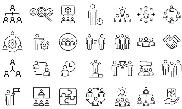  Human resources concept illustrations .