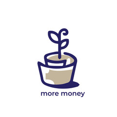 Minimalist financial logo
