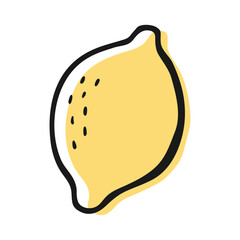 Hand Drawn Lemon Icon