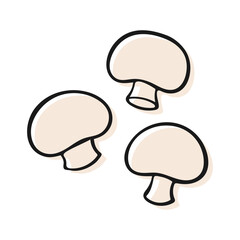 Hand Drawn Simple Mushroom