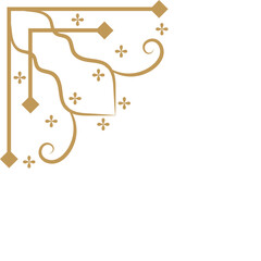 Art Deco Corner Decoration