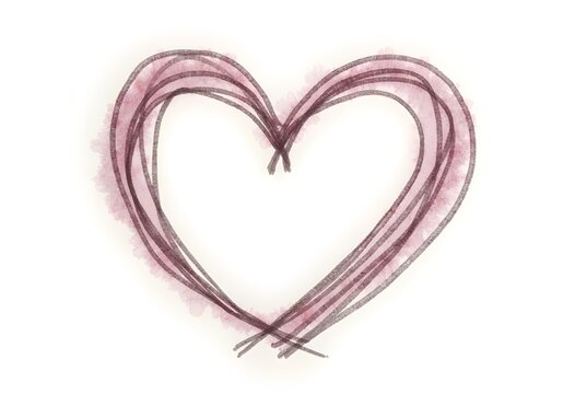 A Continuous One-line Drawing Of Two Hearts Intert