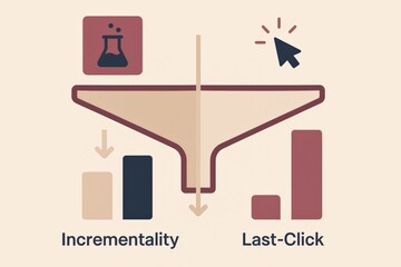 Analyzing Incrementality and Last Click Attribution Models in Marketing Strategies with Visual Diagrams Representing Data Science Insights