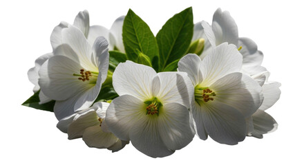 Fototapeta premium White rhododendron flower cluster transparent background cutout png