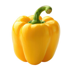 Yummy Yellow Bell Pepper Isolated on Black Food Photography Sweet Vegetable Produce Diet Healthy