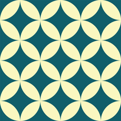 Fototapeta premium Floral geometric ornament seamless pattern