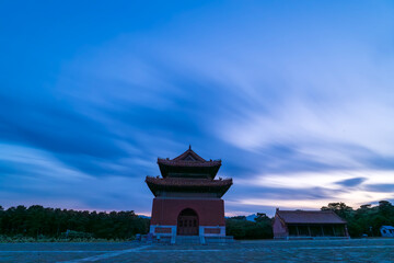 Obraz premium China in the qing dynasty emperor mausoleum, clear dongling