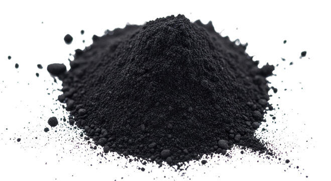 Pile of black powder transparent background cutout png