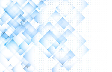 Abstract blue diagonal squares background design.