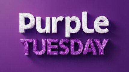 Obraz premium Purple Tuesday celebrating accessibility and inclusion for disabled customers