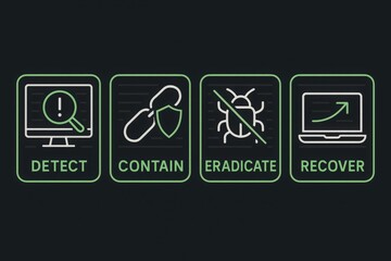 Comprehensive Cybersecurity Protocols for Digital Defense Emphasizing Detection Containment Eradication and Recovery Strategies captured with clarity
