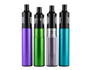 Four colors of electronic cigarettes with black plastic sticks, a simple design in pu