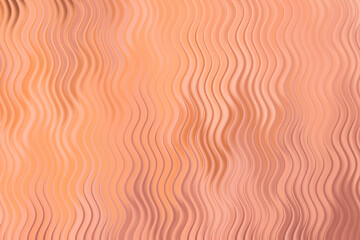 Warm orange and brown wavy lines create a textured abstract background