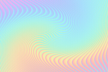 Pastel holographic background with a swirling pattern of light and color