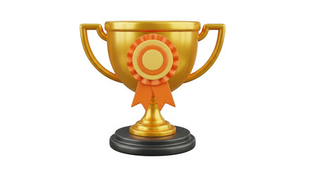 Trophy isolated on transparent background
