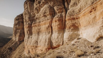 Majestic Desert Cliffs Reveal Layers of Earths Ancient History.