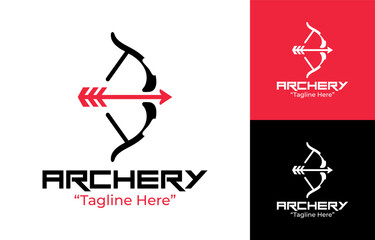 Archery Logo Minimalist Symbol for Sports