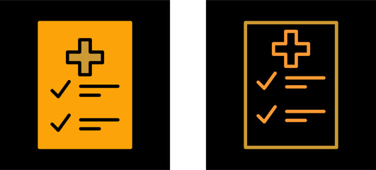 Obraz premium Medical Examination List Vector Icon