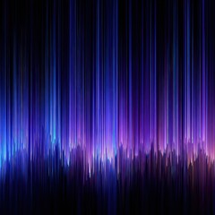 Abstract Vertical Light Streaks in Blue and Purple Hues with Dark Background and Soft Lighting Creates a Symphony of Color and Movement