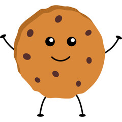 Cute Cartoon Cookie Character