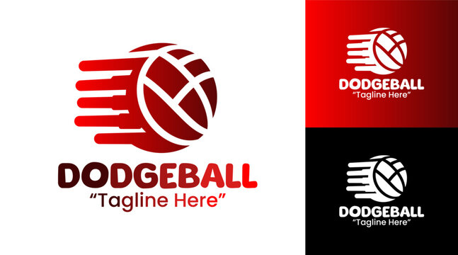 Dodgeball Logo Fun and Energetic Design for Teams