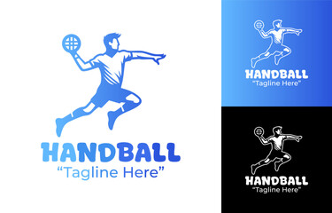 Handball Logo Dynamic and Powerful Design for Teams