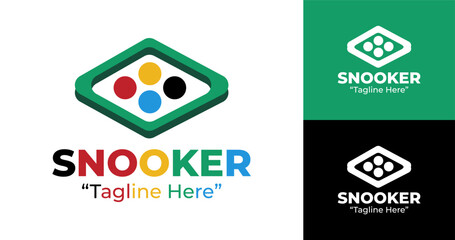 Snooker Logo Classic and Elegant Design for Sports