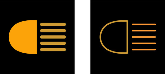 Headlight Vector Icon © Malik Grafix