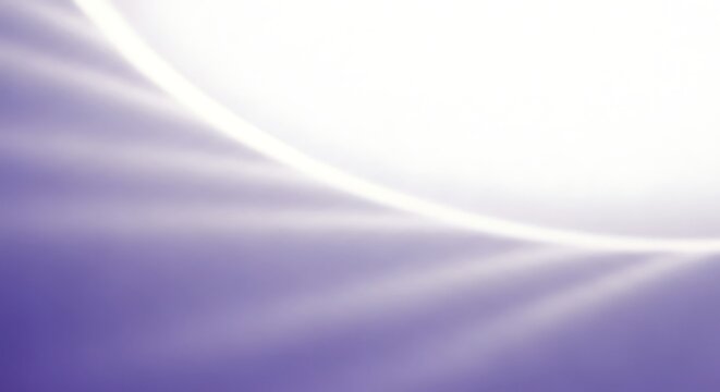 Illustration of abstract light effect with curved line on purple background for modern design