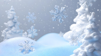christmas background with snowflakes