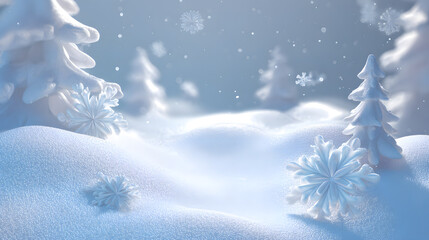 christmas background with snowflakes