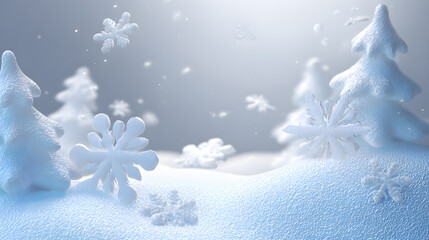 christmas background with snowflakes