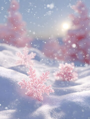 christmas background with snowflakes