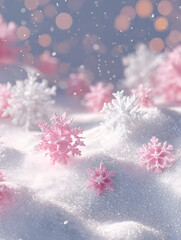 christmas background with snowflakes