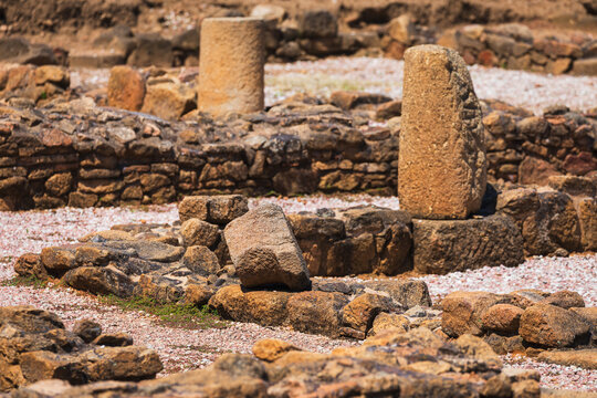 In the ruins of the ancient Roman city of C&aacute;parra