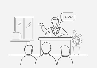 Teacher Explaining Lesson in Classroom