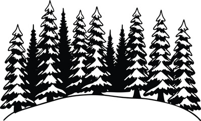 Obraz premium trees in winter