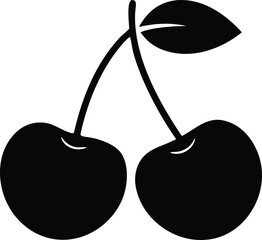 Cherry graphic for packaging design, vector element for t-shirt, stickers, or food merchandise