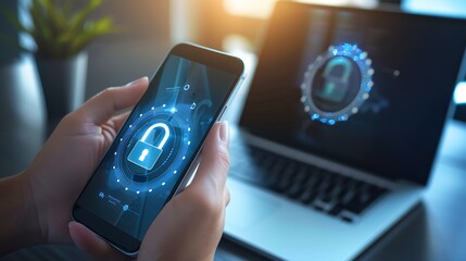 Secure browsing on smartphone and laptop device.
