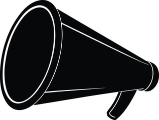 Director megaphone vector symbol, icon of command, leadership, or filmmaking