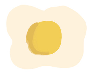 fried egg illustration