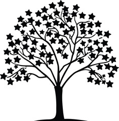 Obraz premium vector tree silhouette