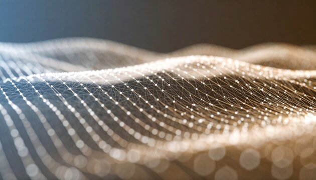 Quantum Data Flow, Tech Background. Future technology digital abstract background concept 