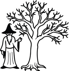 vector illustration of a tree