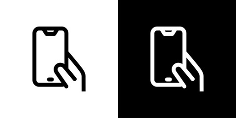 スマホ操作のアイコン © hamo