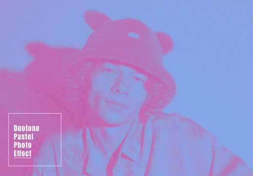 Duotone Pastel Photo Effect