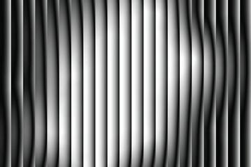 Dark vibrant vertical gradient stripes abstract background. Abstract background with vertical lines in dark and grey white tones creating a vibrant and dynamic pattern.