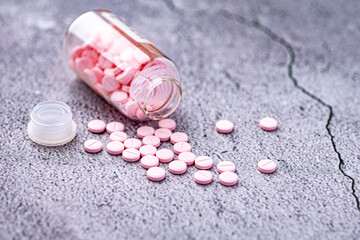 Variety of medicines and drugs.Medicine and healthcare concept.Variety of medicines and...